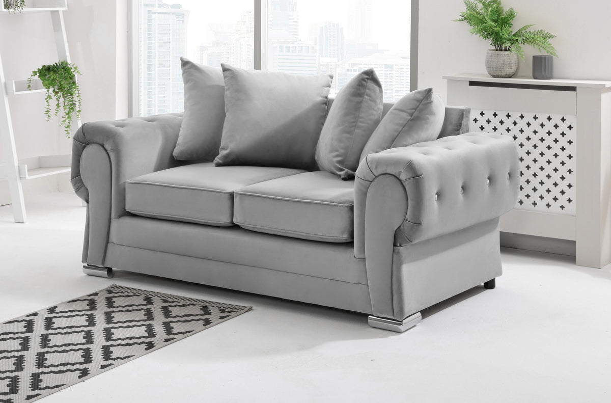 Victoria Plush 3+2 Scatterback + Diamonds