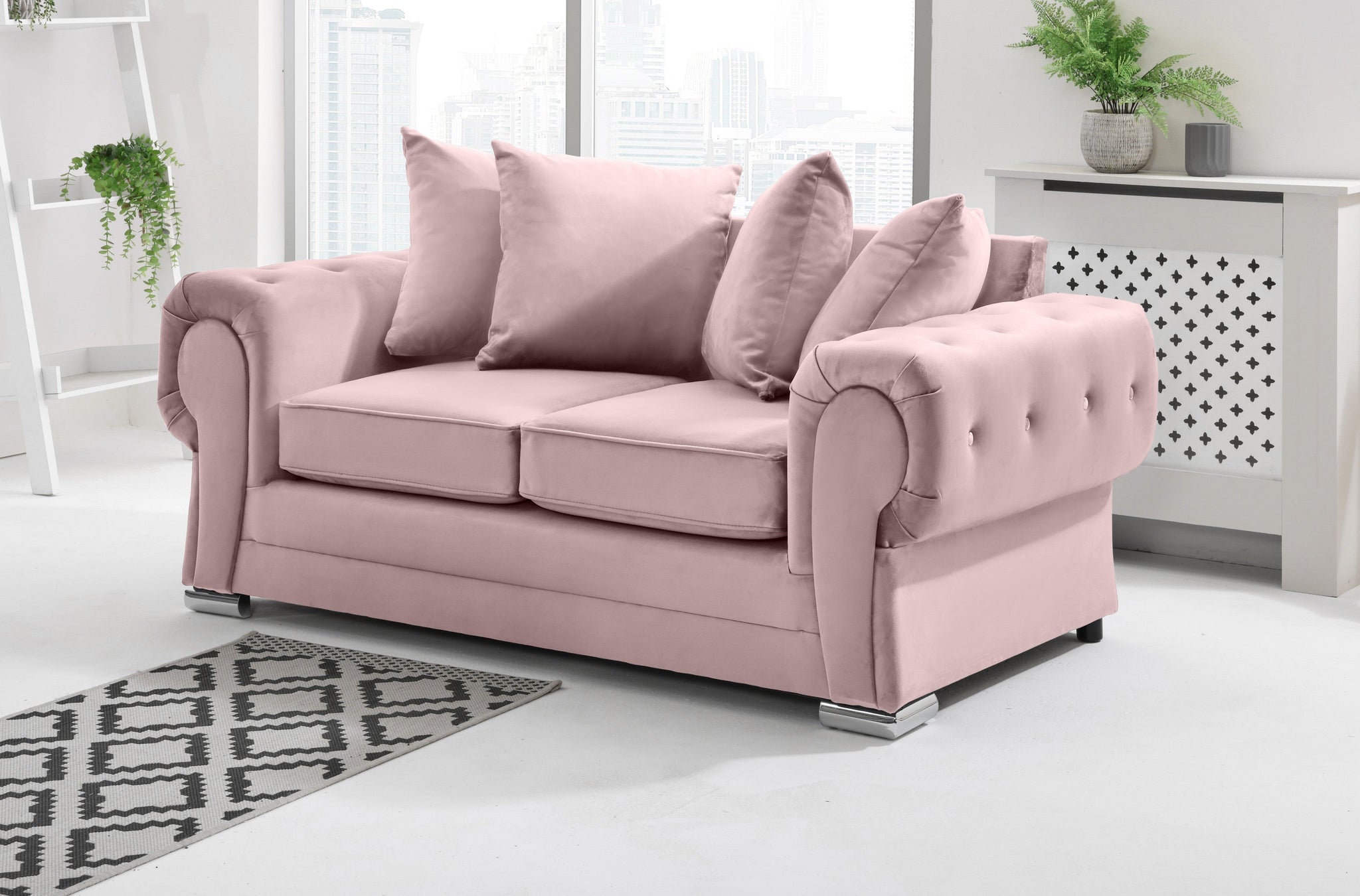 Victoria Plush 3+2 Scatterback + Diamonds