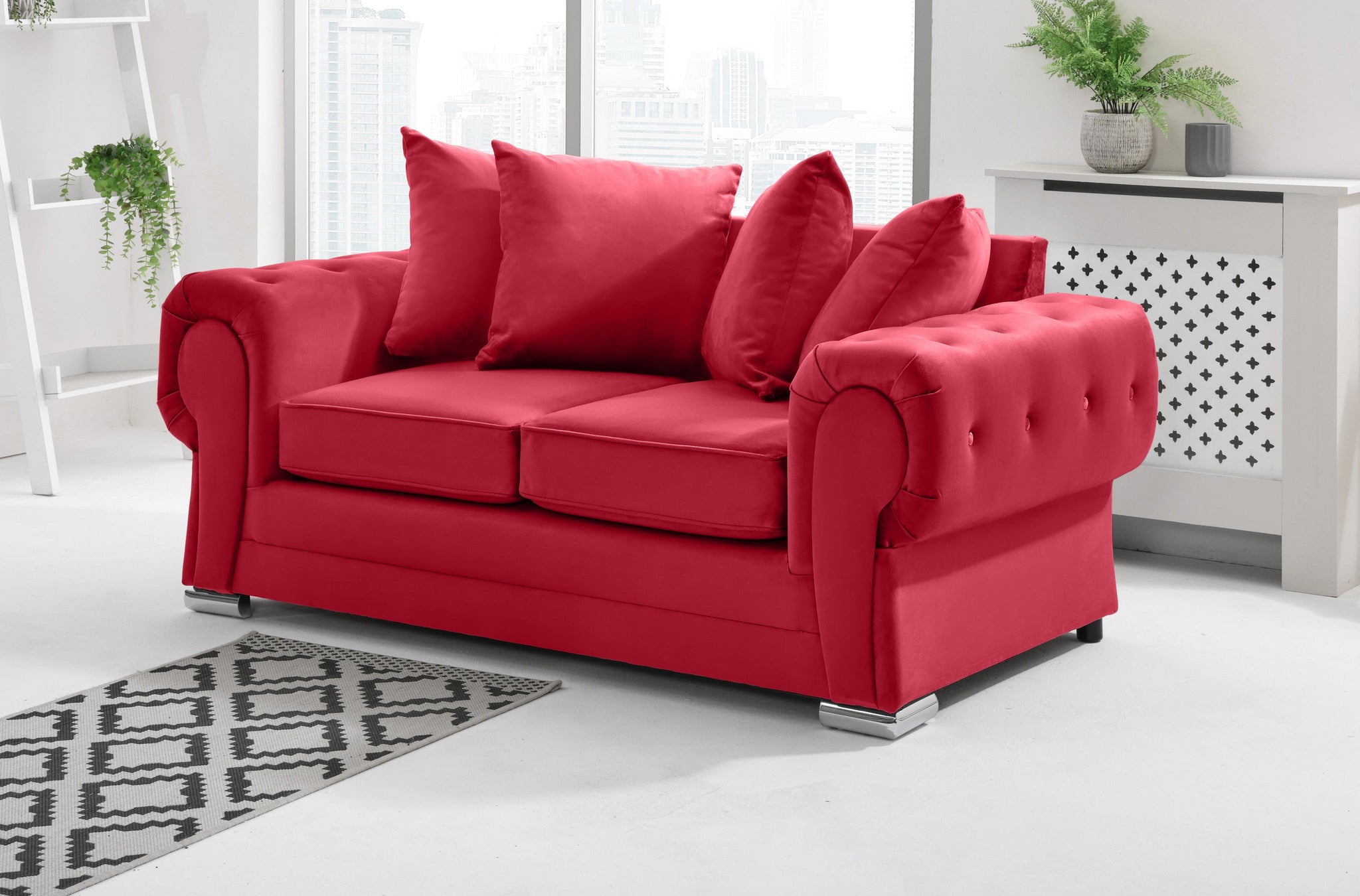 Victoria Plush 3+2 Scatterback + Diamonds