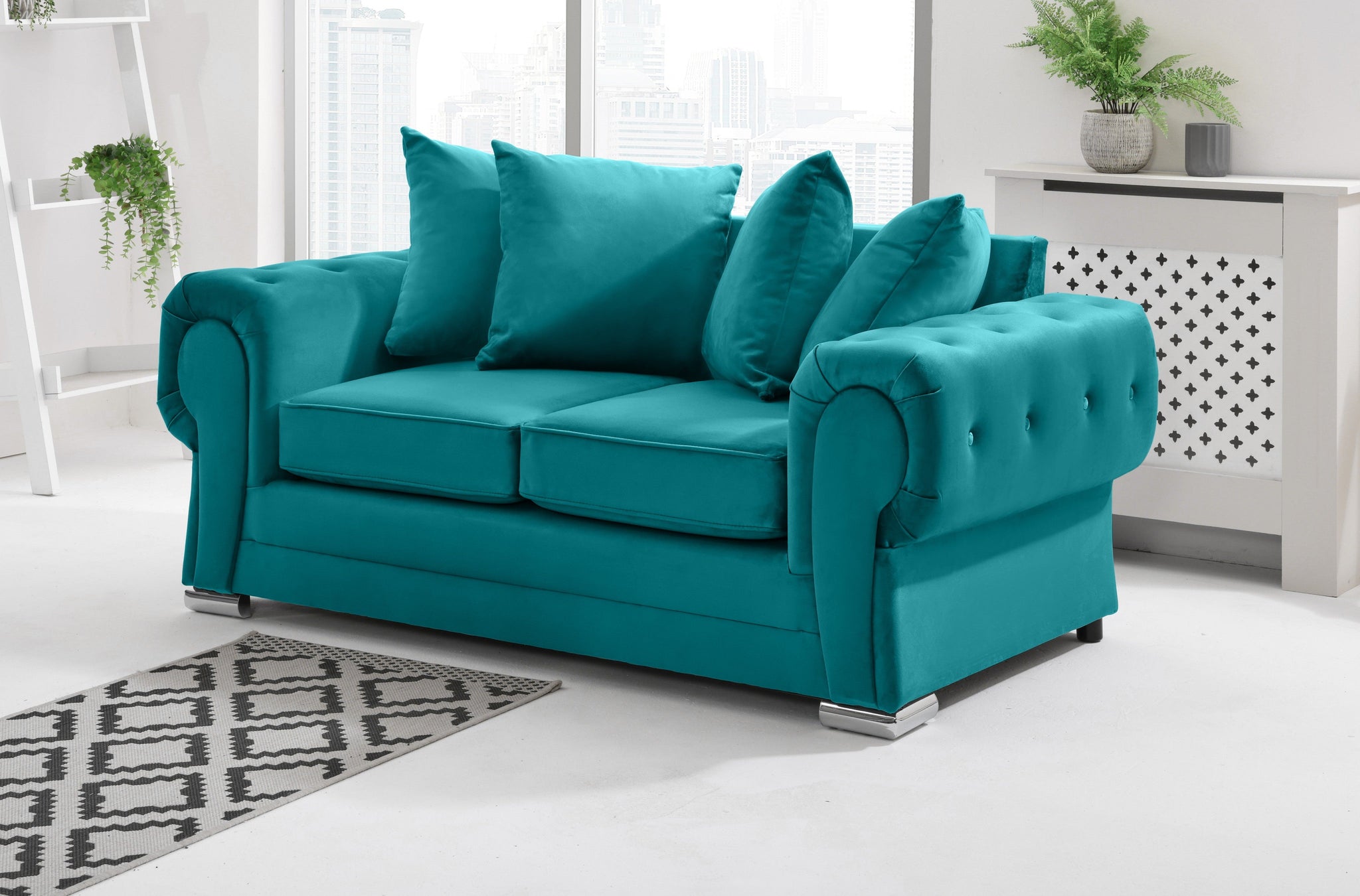 Victoria Plush 3+2 Scatterback + Diamonds