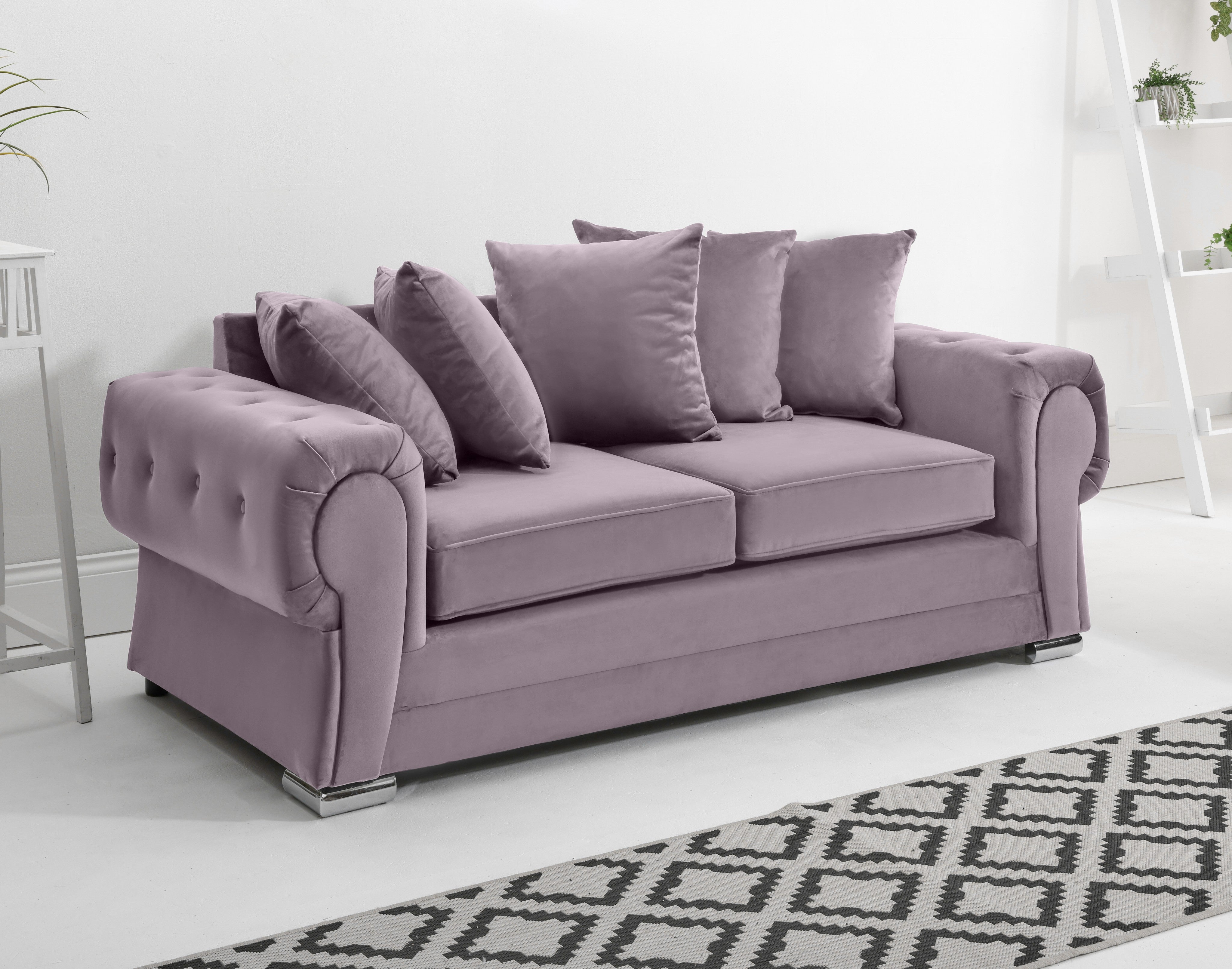 Victoria Plush 3+2 Scatterback + Diamonds