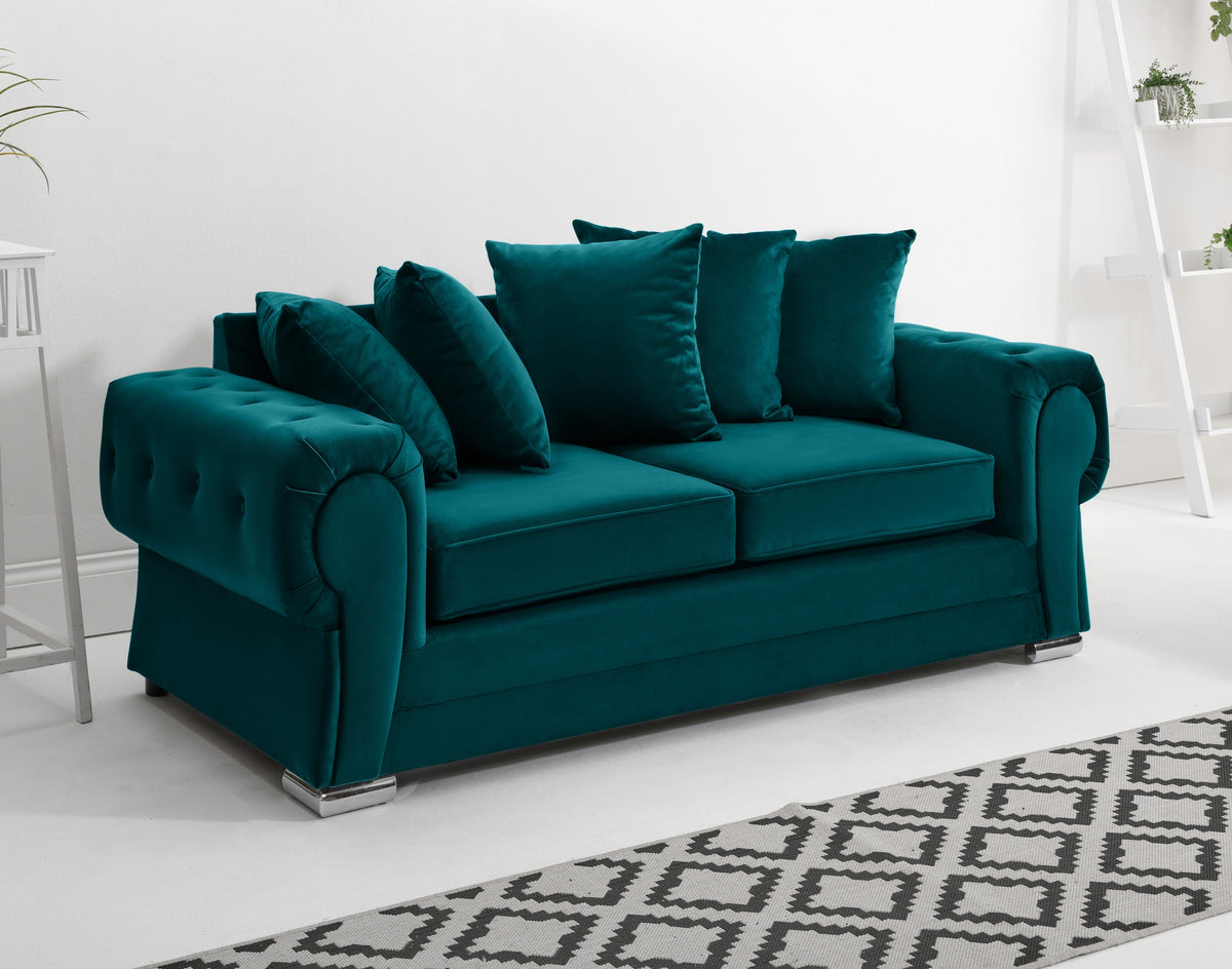 Victoria Plush 3+2 Scatterback + Diamonds