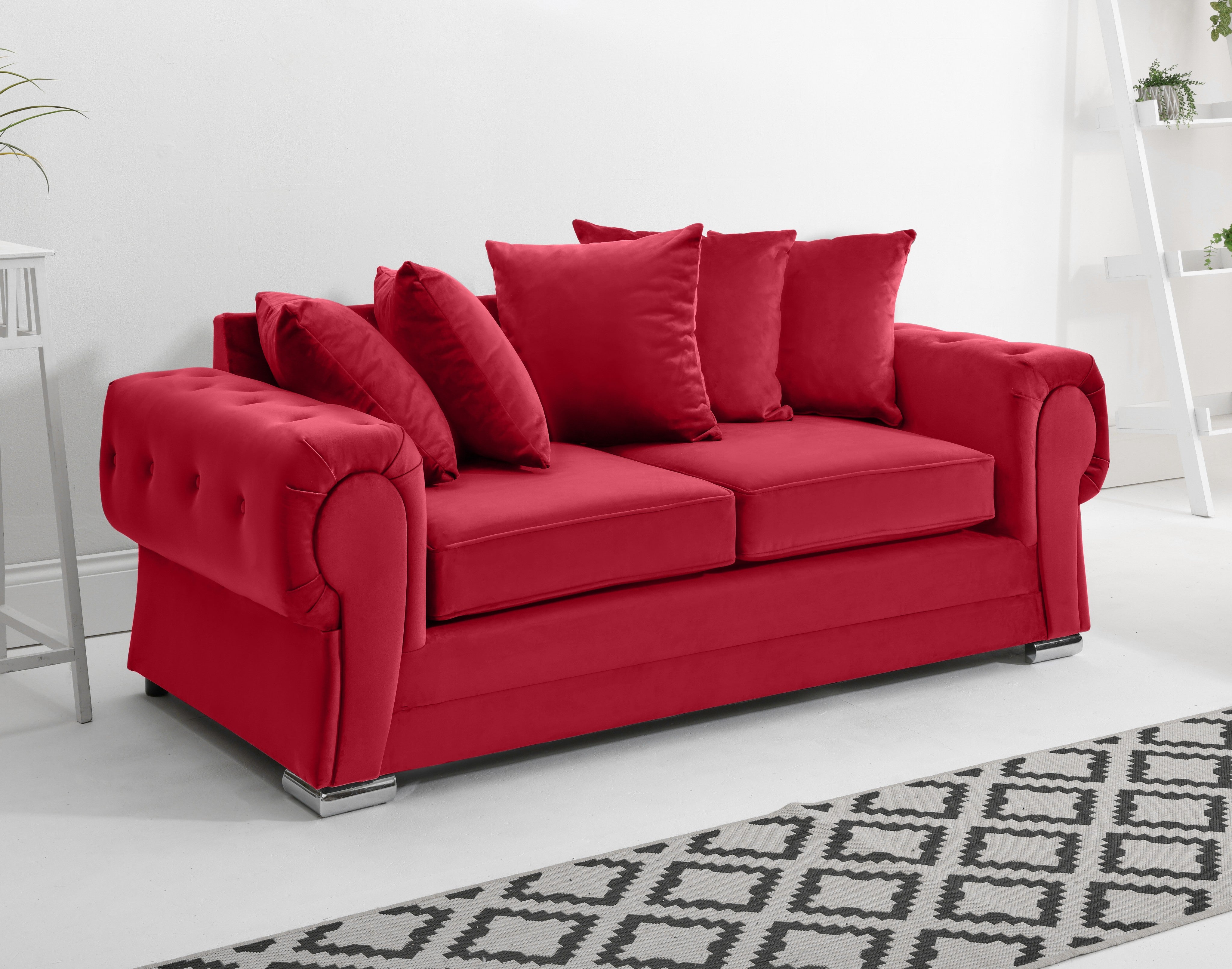 Victoria Plush 3+2 Scatterback + Diamonds