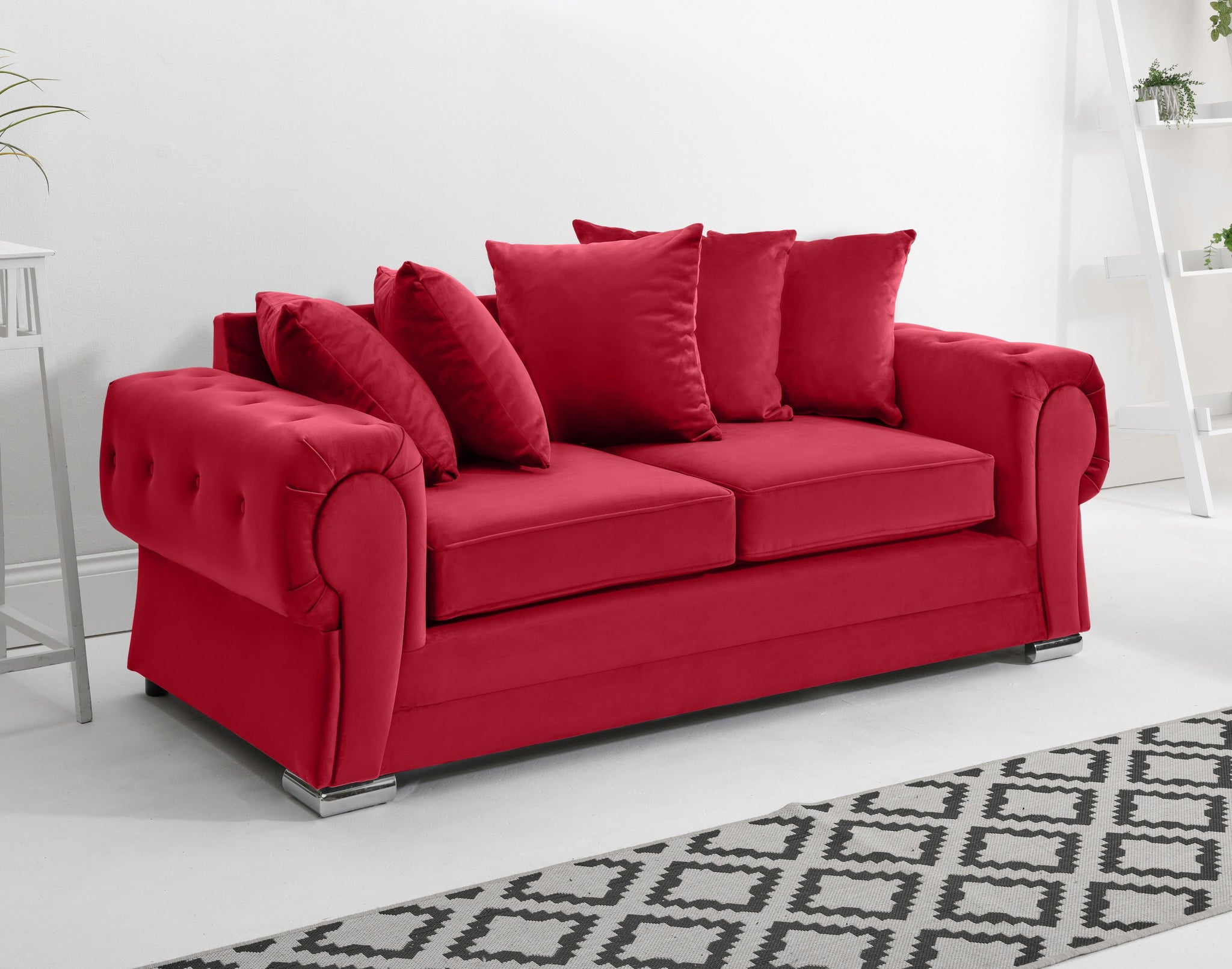 Victoria Plush 3+2 Scatterback + Diamonds