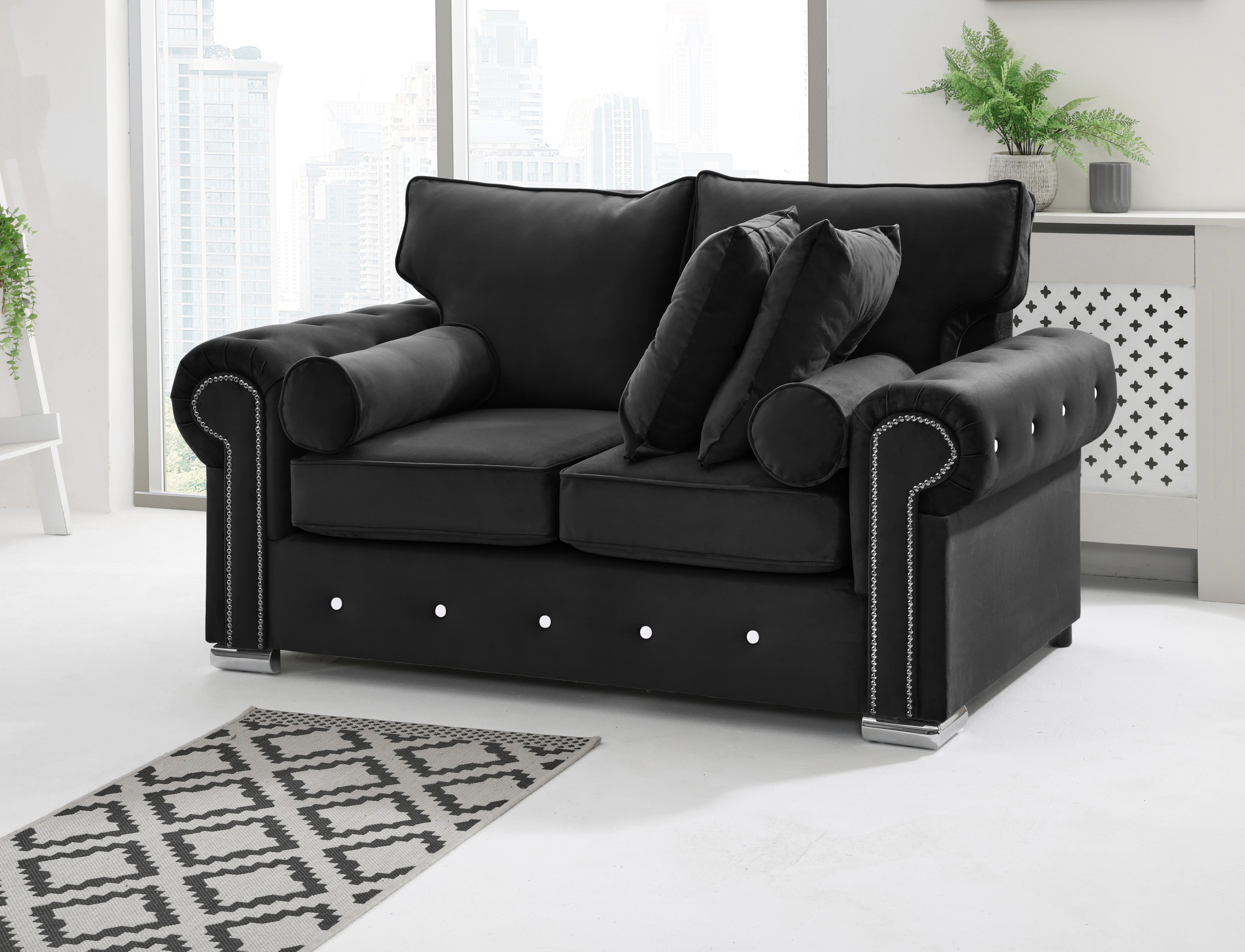 Vienna 3+2 Fullback + Extra Cushions + Diamonds