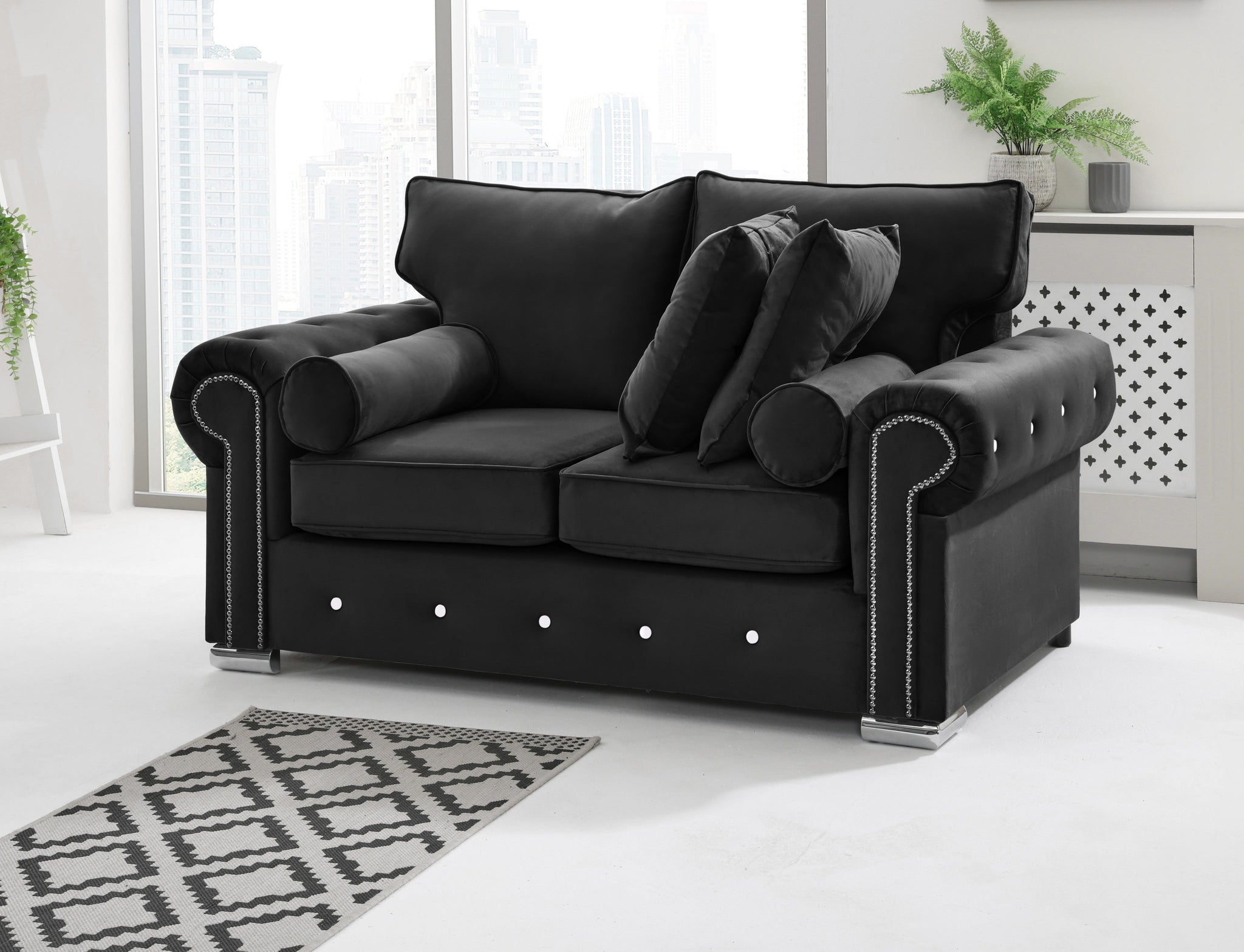 Vienna 3+2 Fullback + Extra Cushions + Diamonds