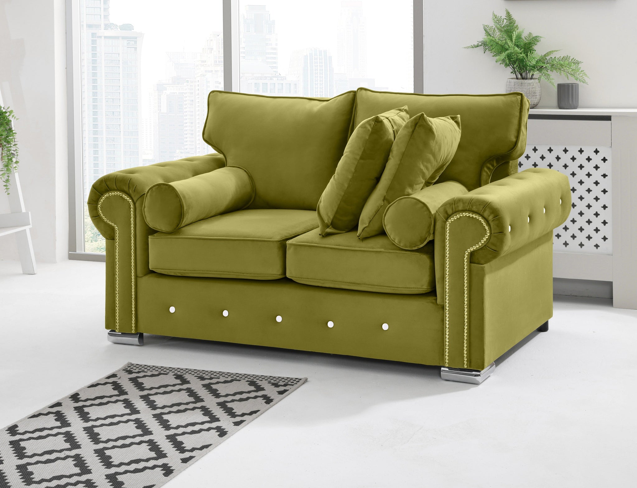 Vienna 3+2 Fullback + Extra Cushions + Diamonds