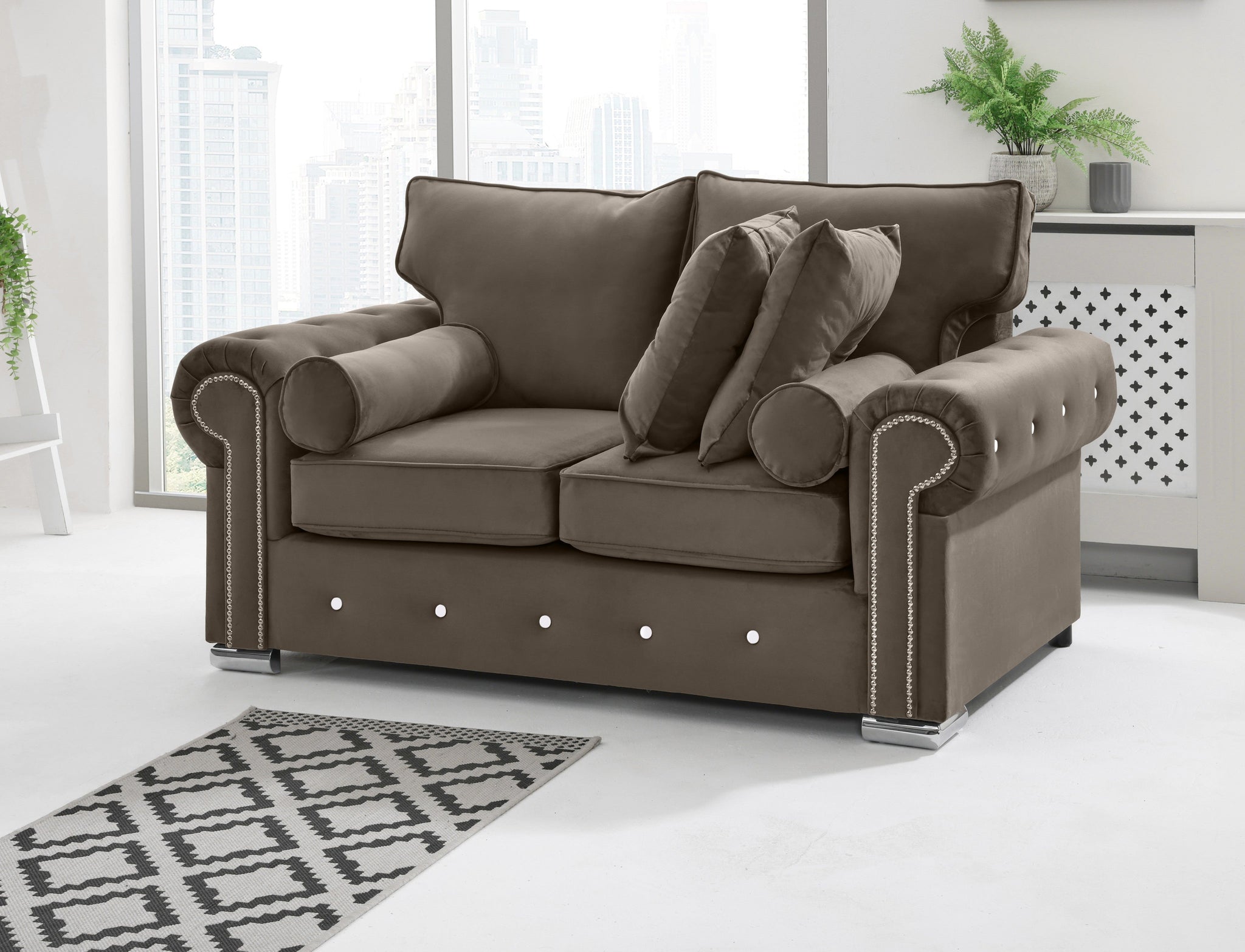Vienna 3+2 Fullback + Extra Cushions + Diamonds