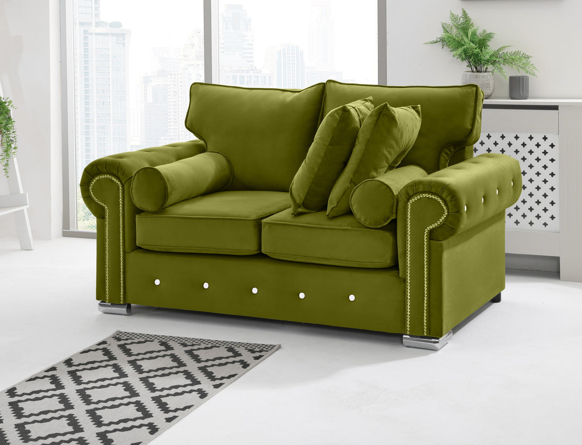 Vienna 3+2 Fullback + Extra Cushions + Diamonds