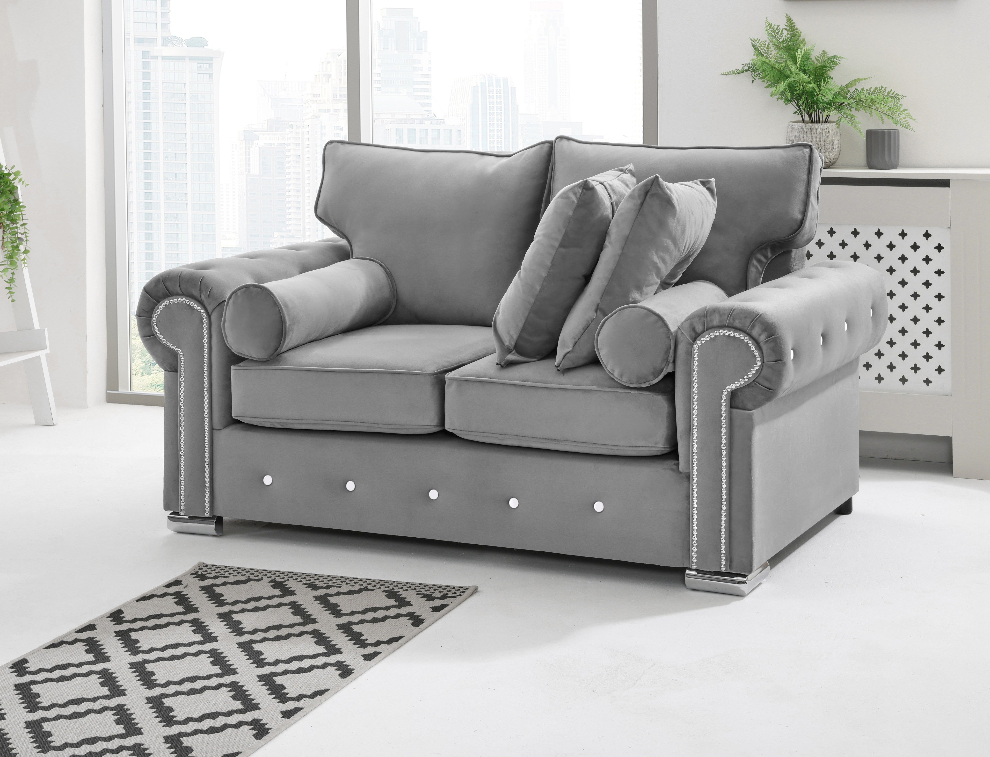 Vienna 3+2 Fullback + Extra Cushions + Diamonds