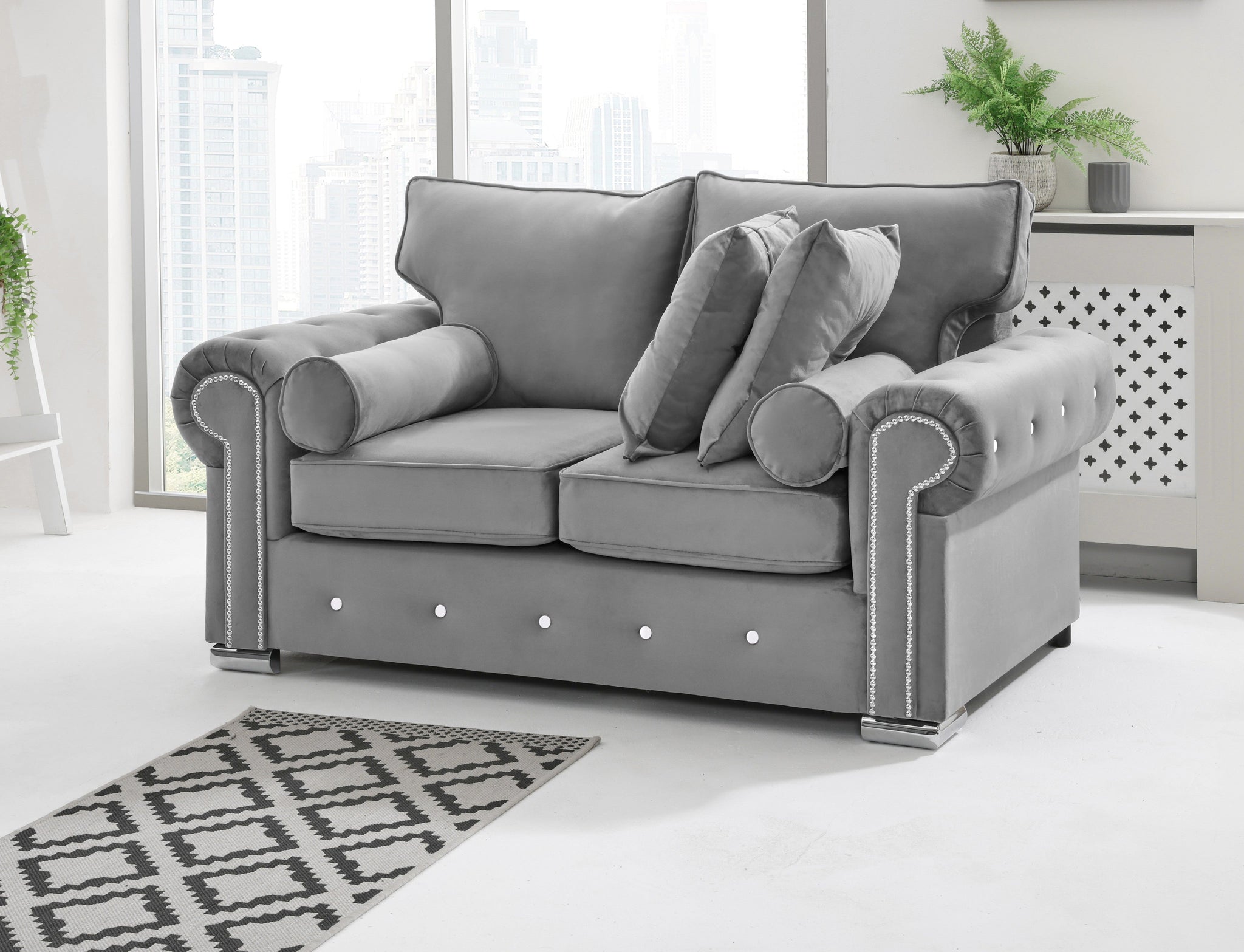 Vienna 3+2 Fullback + Extra Cushions + Diamonds