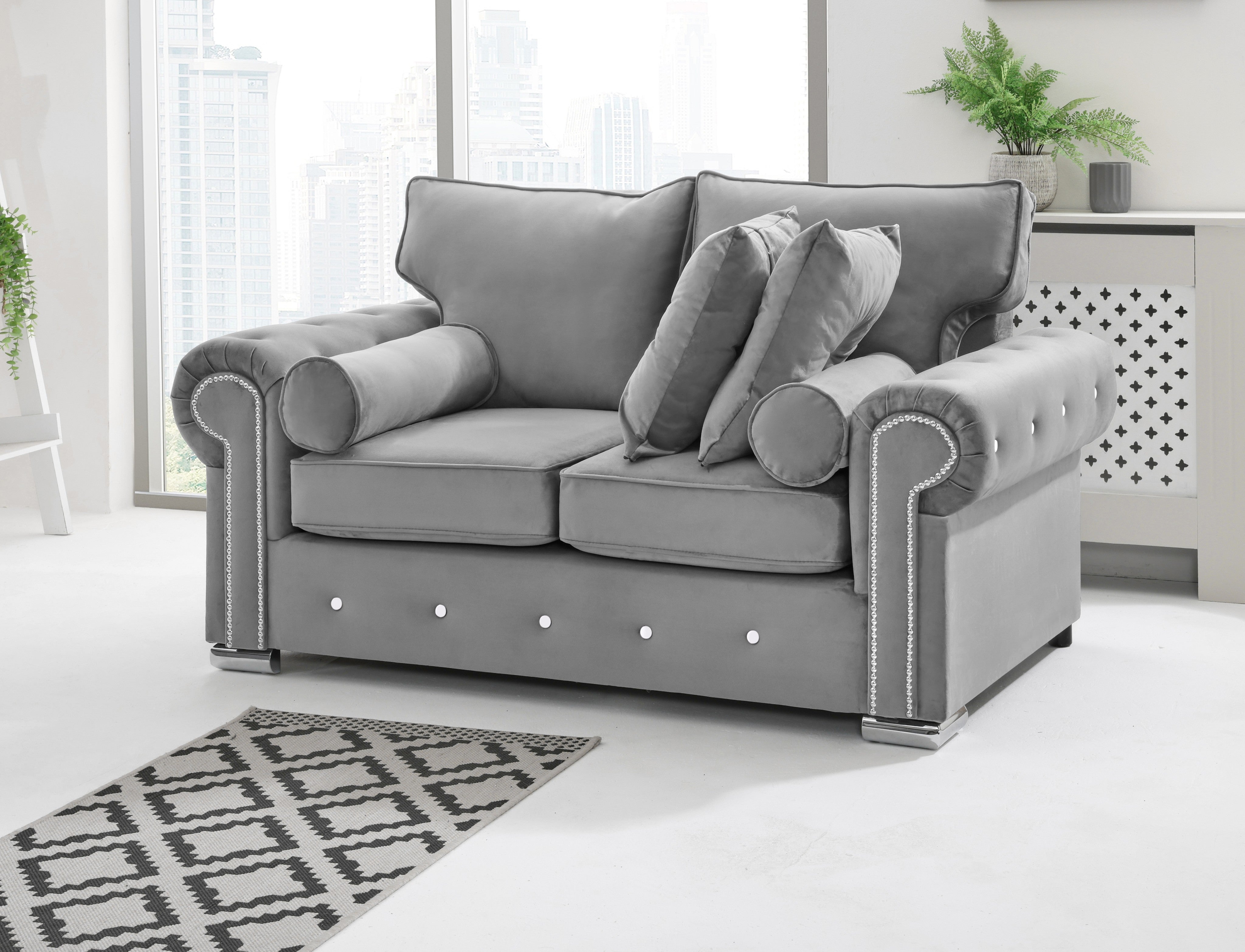 Vienna 3+2 Fullback + Extra Cushions + Diamonds