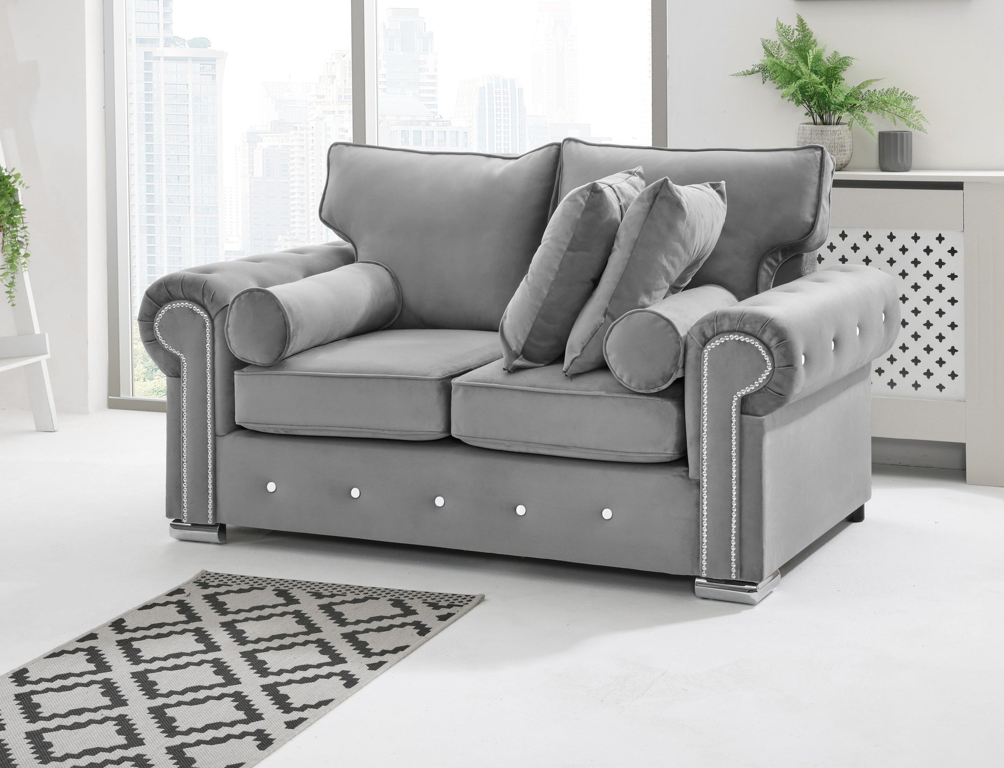 Vienna 3+2 Fullback + Extra Cushions + Diamonds