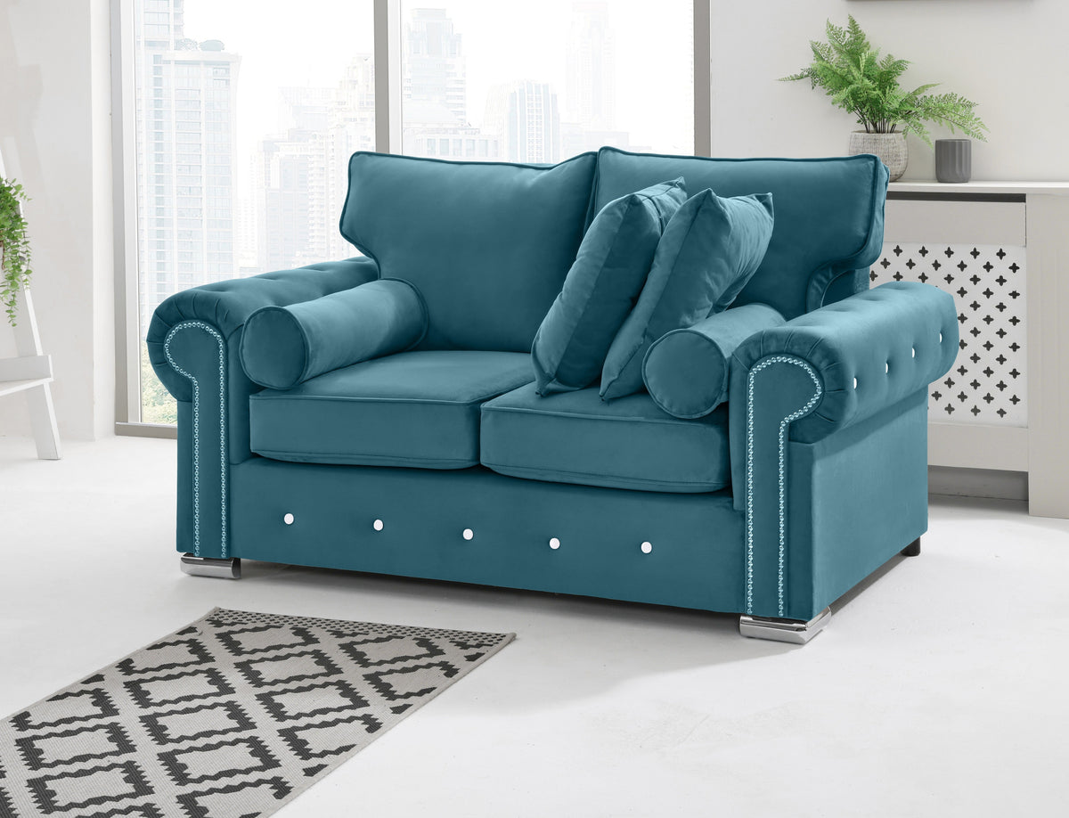 Vienna 3+2 Fullback + Extra Cushions + Diamonds