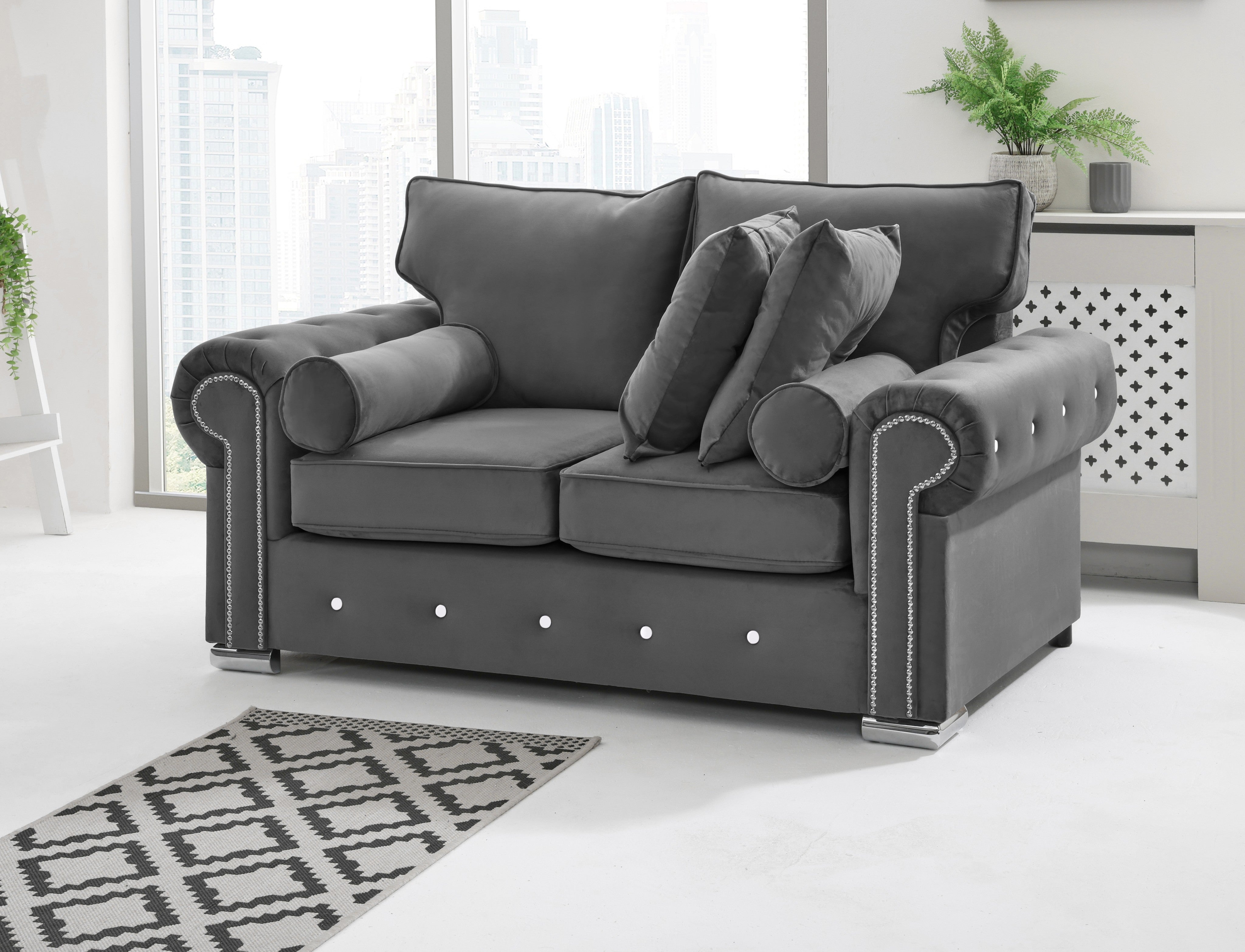 Vienna 3+2 Fullback + Extra Cushions + Diamonds