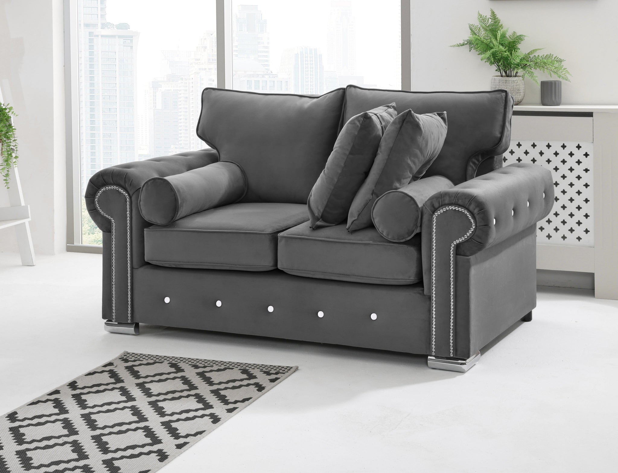 Vienna 3+2 Fullback + Extra Cushions + Diamonds