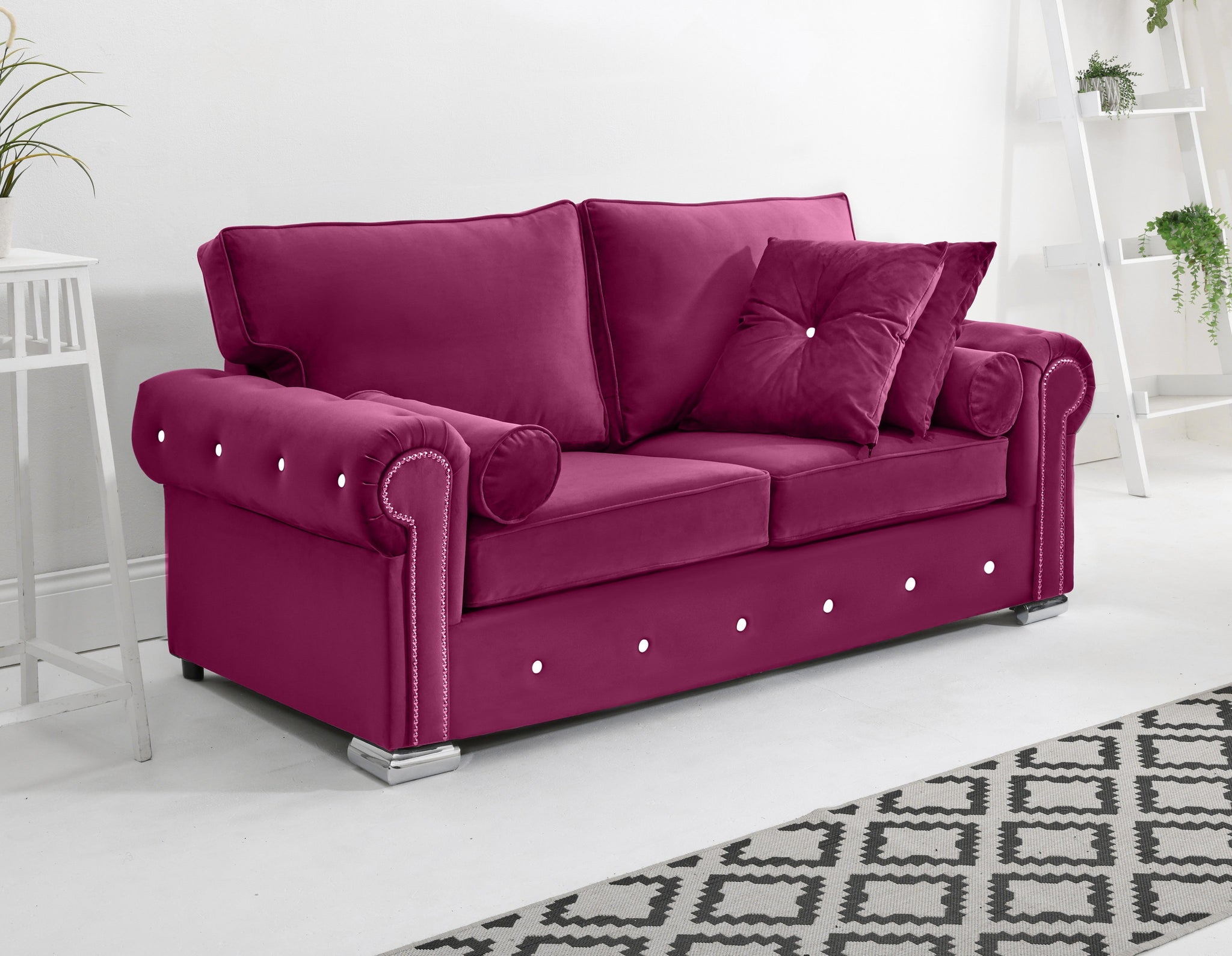 Vienna 3+2 Fullback + Extra Cushions + Diamonds