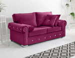 Vienna 3+2 Fullback + Extra Cushions + Diamonds