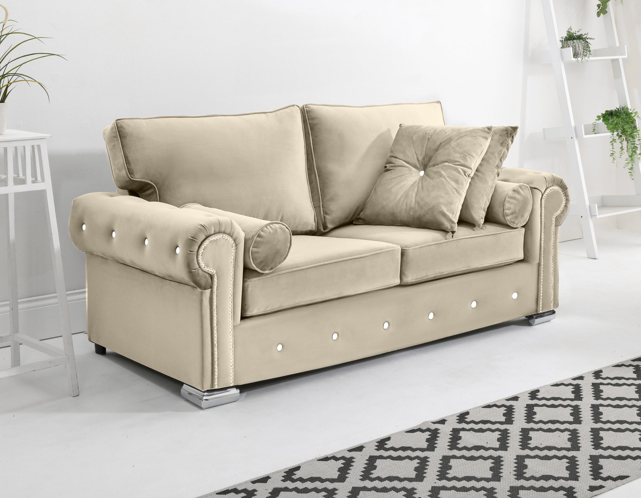 Vienna 3+2 Fullback + Extra Cushions + Diamonds