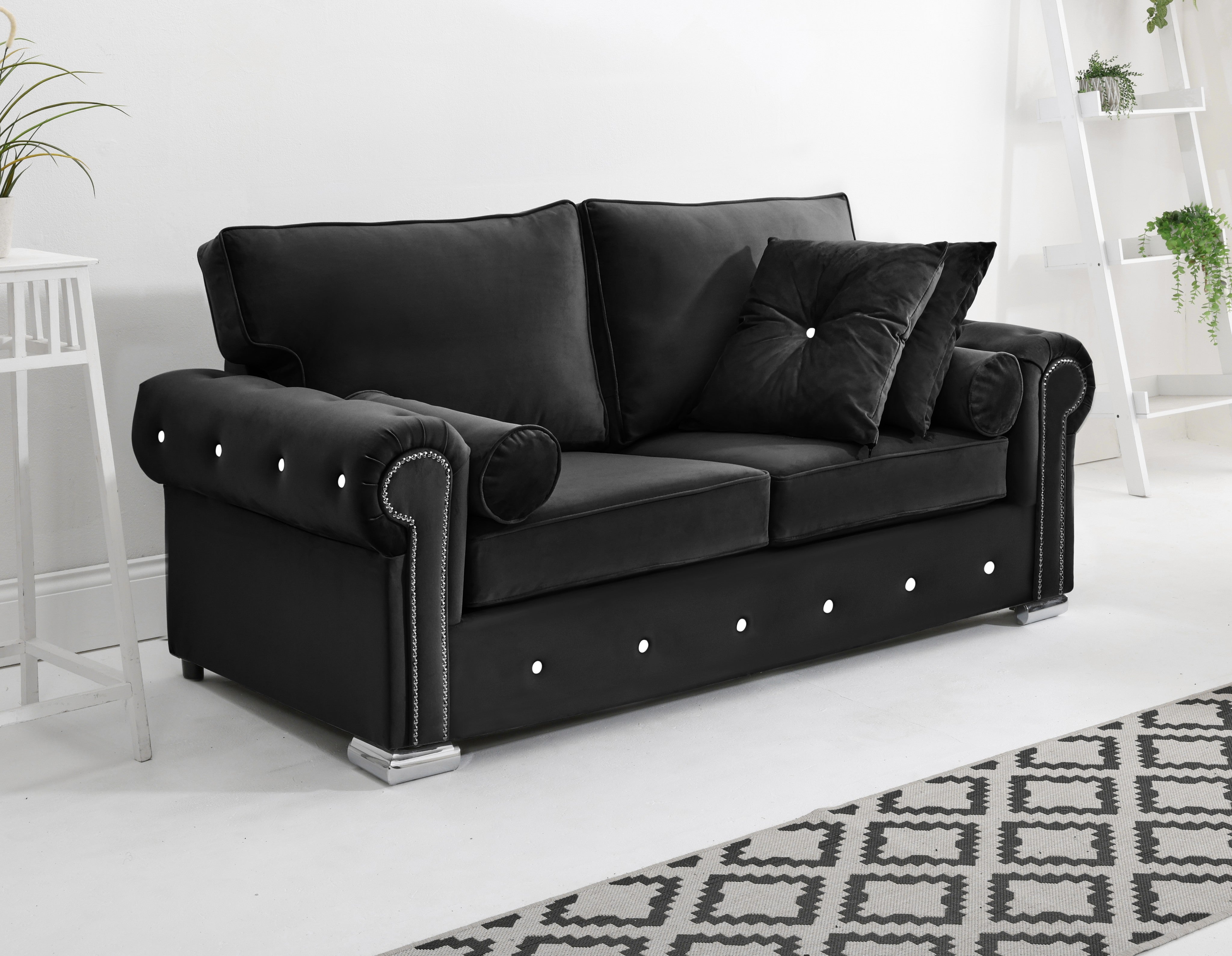Vienna 3+2 Fullback + Extra Cushions + Diamonds