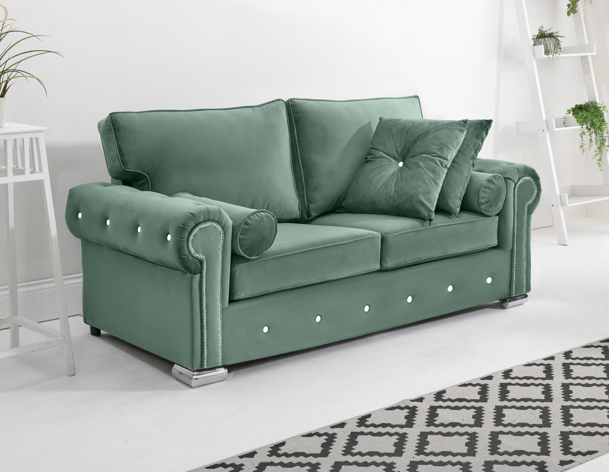 Vienna 3+2 Fullback + Extra Cushions + Diamonds
