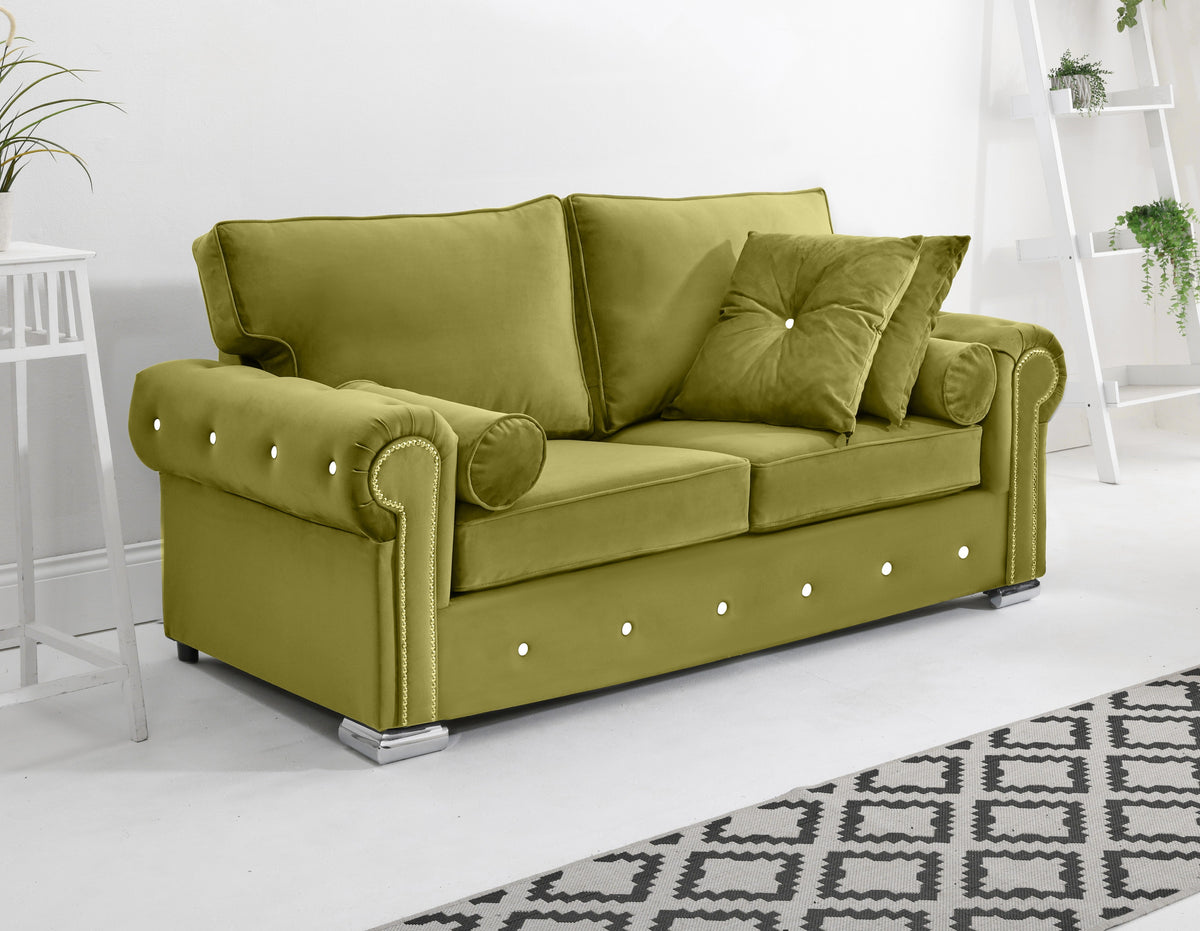 Vienna 3+2 Fullback + Extra Cushions + Diamonds