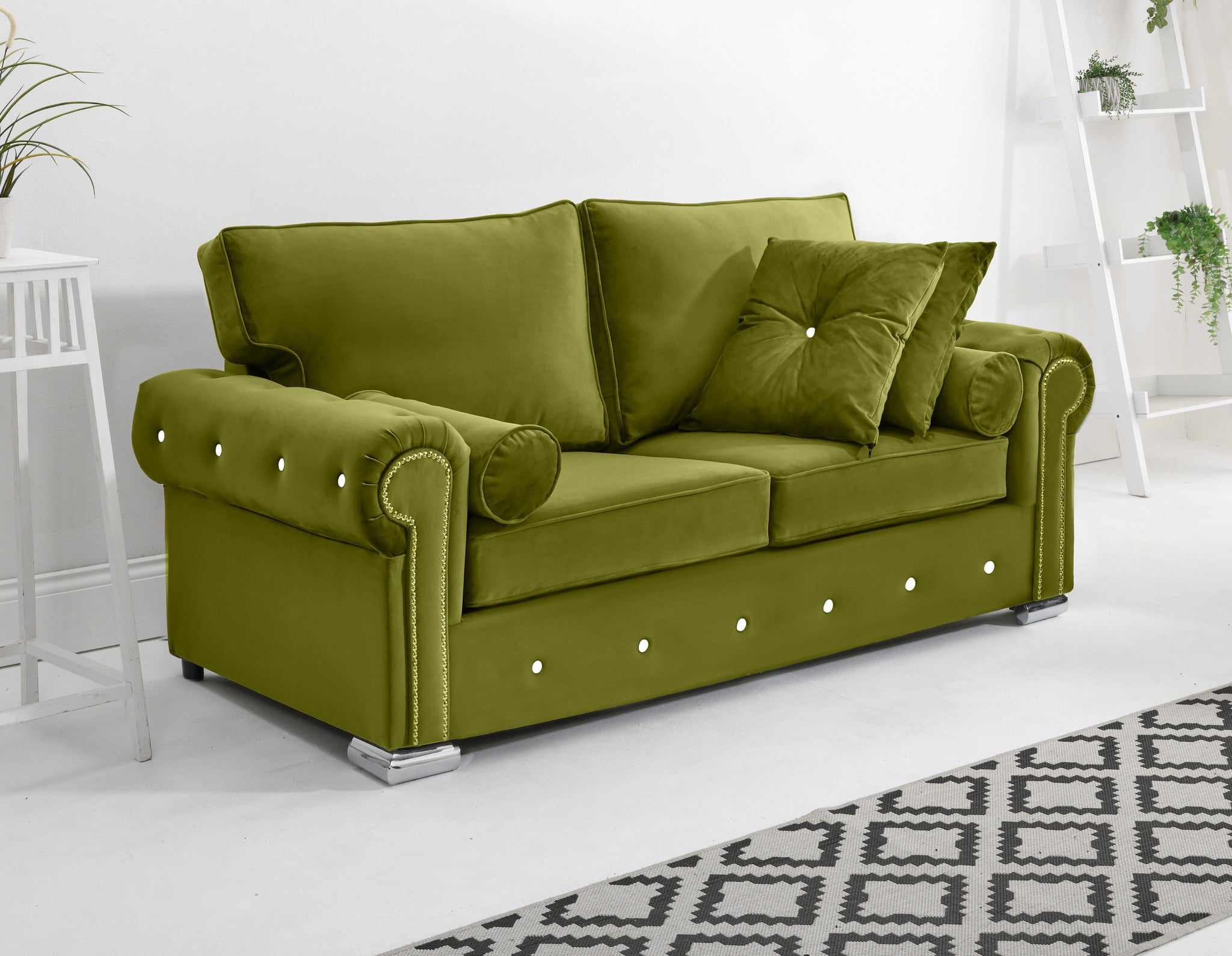 Vienna 3+2 Fullback + Extra Cushions + Diamonds