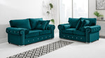 Vienna 3+2 Fullback + Extra Cushions + Diamonds