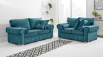 Vienna 3+2 Fullback + Extra Cushions + Diamonds