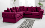 Victoria Plush Corner Scatterback + Diamonds