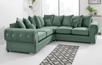 Victoria Plush Corner Scatterback + Diamonds