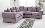 Victoria Plush Corner Scatterback + Diamonds