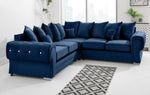 Victoria Plush Corner Scatterback + Diamonds