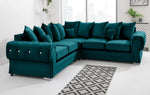 Victoria Plush Corner Scatterback + Diamonds