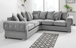 Victoria Plush Corner Scatterback + Diamonds