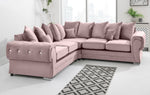 Victoria Plush Corner Scatterback + Diamonds