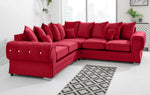 Victoria Plush Corner Scatterback + Diamonds