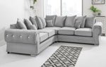 Victoria Plush Corner Scatterback + Diamonds
