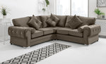 Victoria Plush Corner Fullback + Extra Cushions + Diamonds