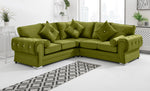 Victoria Plush Corner Fullback + Extra Cushions + Diamonds