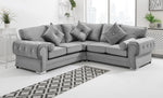 Victoria Plush Corner Fullback + Extra Cushions + Diamonds