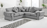Victoria Plush Corner Fullback + Extra Cushions + Diamonds