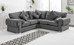 Victoria Plush Corner Fullback + Extra Cushions + Diamonds