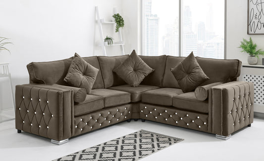 Milano Corner Fullback + Extra Cushions + Diamonds