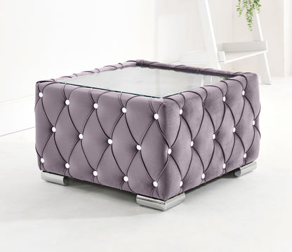 Verona Plush Corner Fullback + Extra Cushions + Diamonds