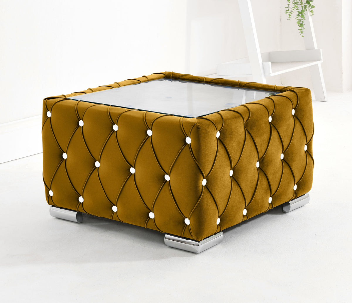 Sikara Corner Fullback - 2c2 + Diamonds+ Bolster / Buttoned Cushions