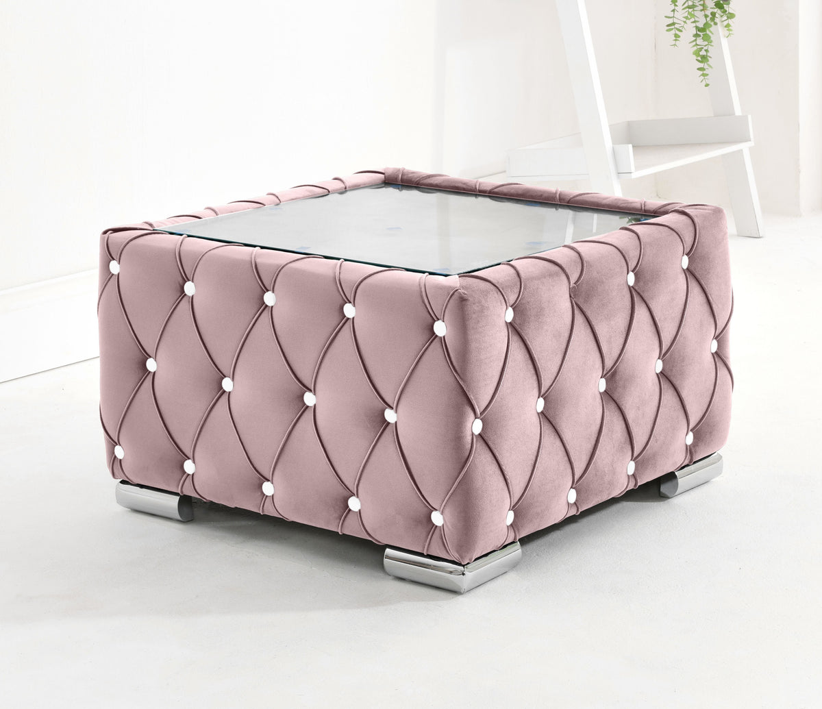 Sikara Corner Fullback - 2c2 + Diamonds+ Bolster / Buttoned Cushions