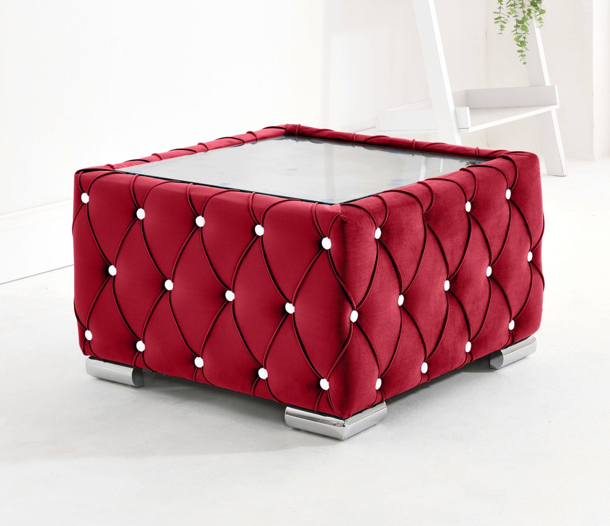 Victoria Plush Corner Fullback + Extra Cushions + Diamonds