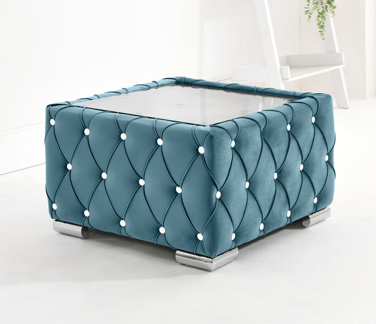 Sikara Corner Fullback - 2c2 + Diamonds+ Bolster / Buttoned Cushions