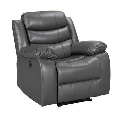 2 Seater Roma Leather Electric  Recliner